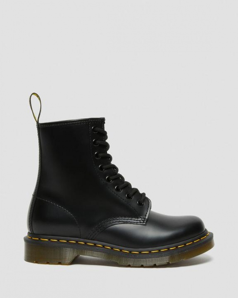 Dr Martens 1460 Women's Smooth Læder Blonder Up Støvler Dame Sort | Danmark_Dr26277