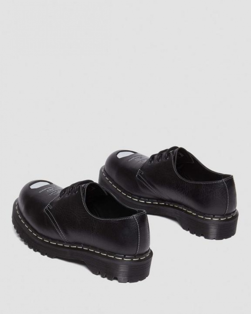 Dr Martens 1461 Bex Exposed Steel Tå Oxford Sko Dame Sort | Danmark_Dr83789