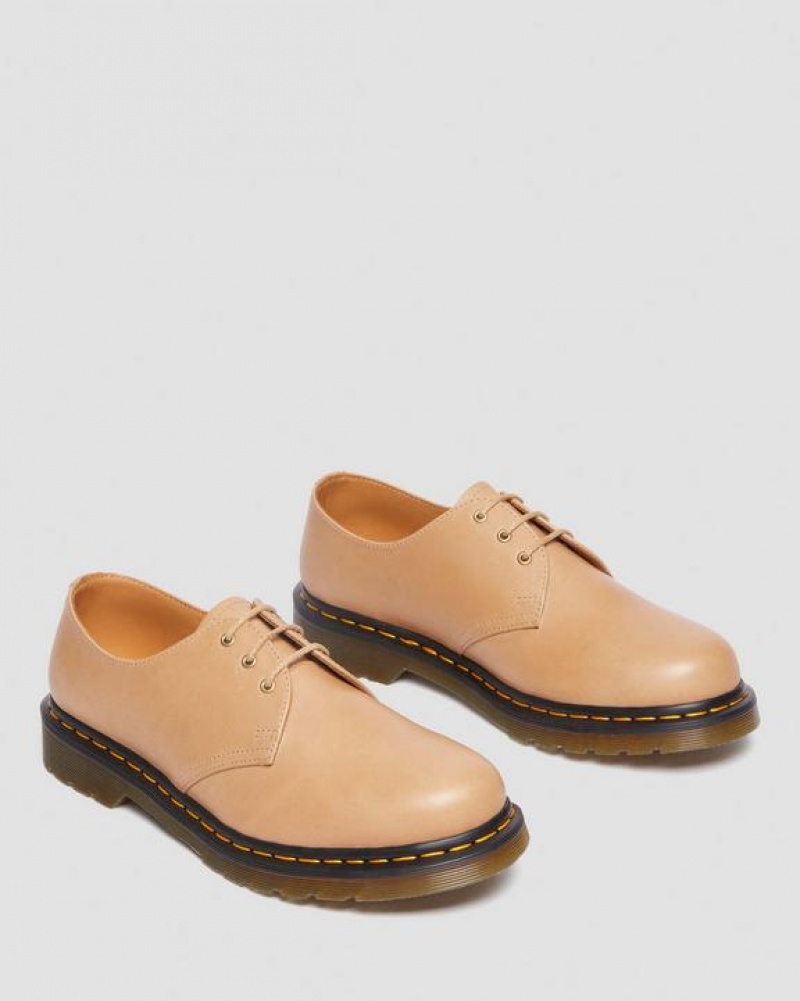 Dr Martens 1461 Carrara Læder Oxford Sko Dame Beige | Danmark_Dr60656