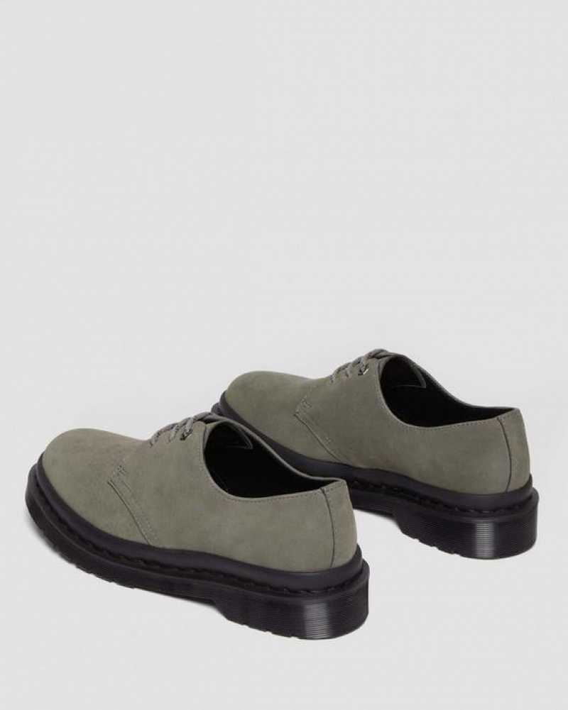 Dr Martens 1461 Milled Nubuck Oxford Sko Dame Grå | Danmark_Dr85723