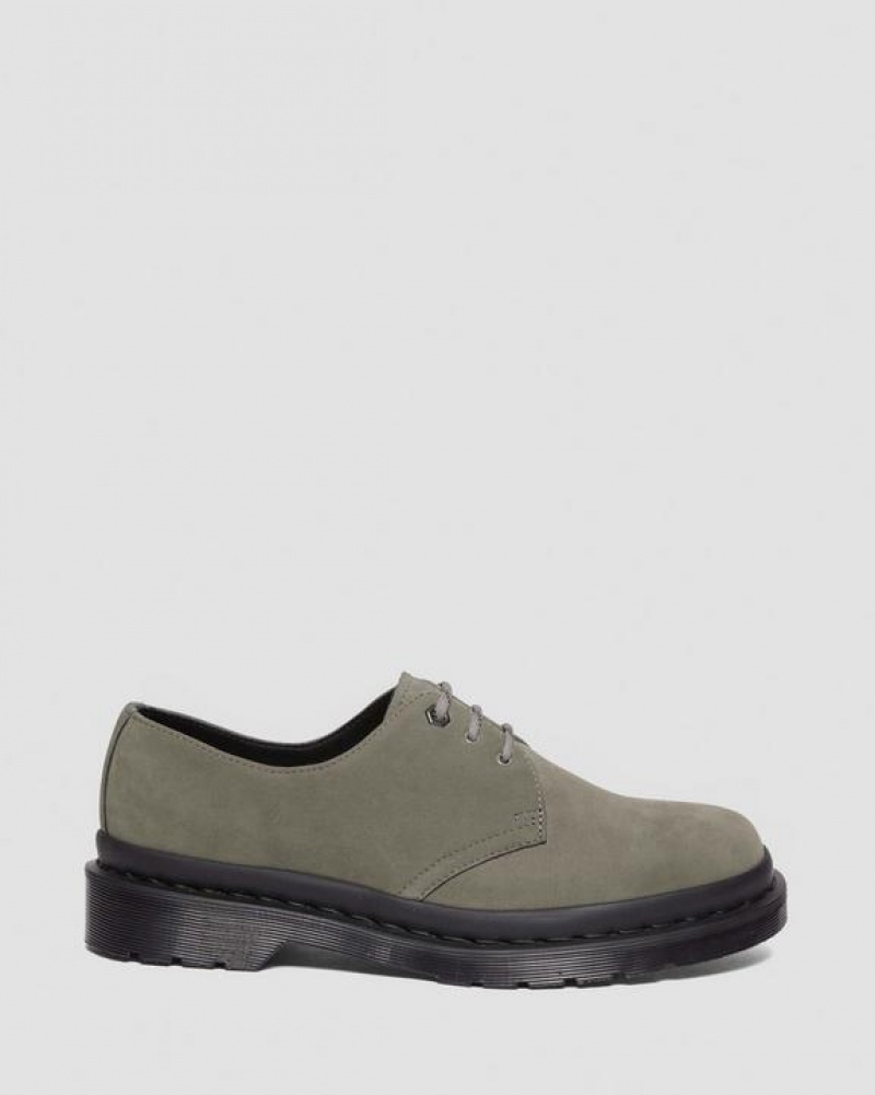 Dr Martens 1461 Milled Nubuck Oxford Sko Dame Grå | Danmark_Dr85723