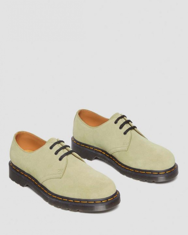 Dr Martens 1461 Ruskind Oxford Sko Dame Olivengrøn | Danmark_Dr13182