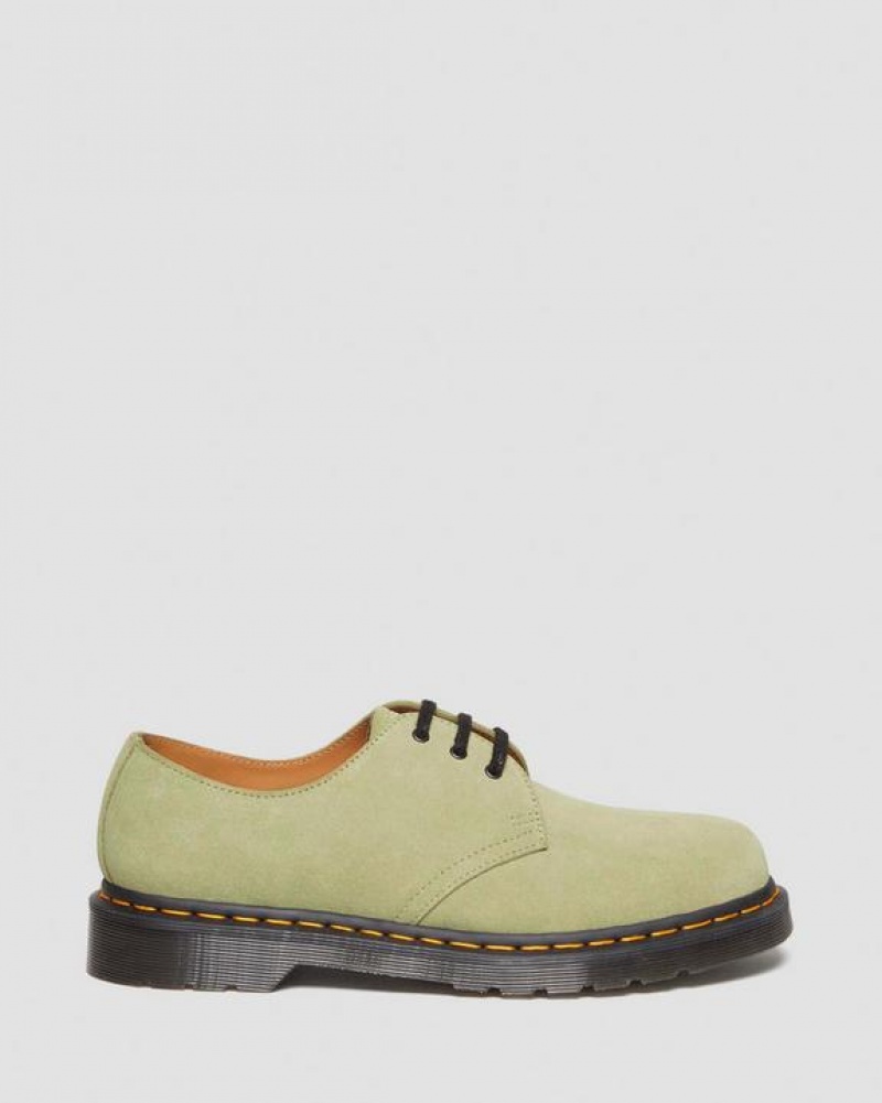 Dr Martens 1461 Ruskind Oxford Sko Dame Olivengrøn | Danmark_Dr13182