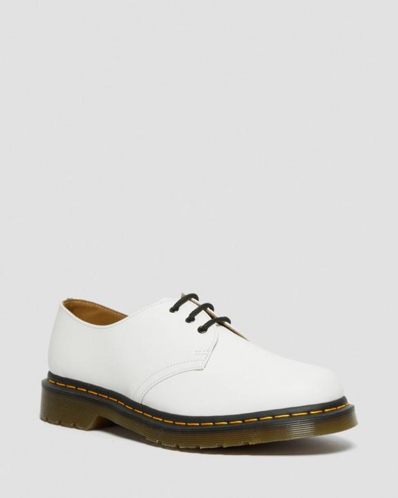 Dr Martens 1461 Smooth Læder Oxford Sko Dame Hvide | Danmark_Dr53421