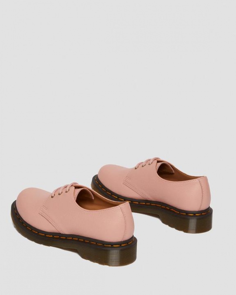 Dr Martens 1461 Women's Virginia Læder Oxford Sko Dame Koral Beige | Danmark_Dr36175