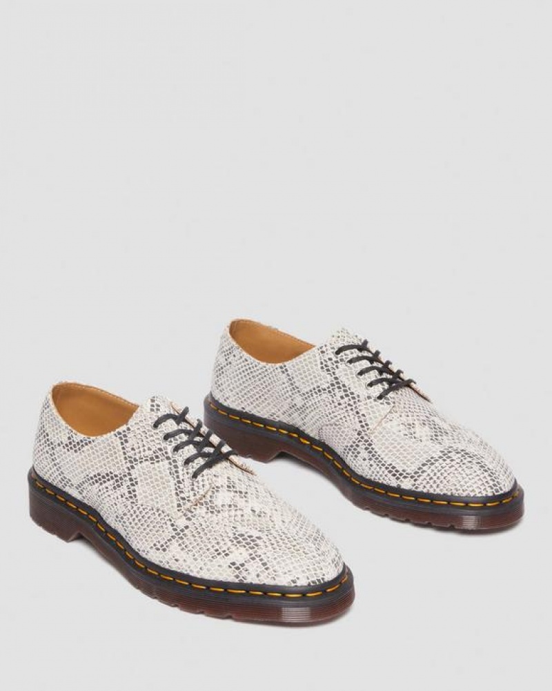 Dr Martens 2046 Snake Print Ruskind Oxford Sko Dame Brune Sort | Danmark_Dr51414