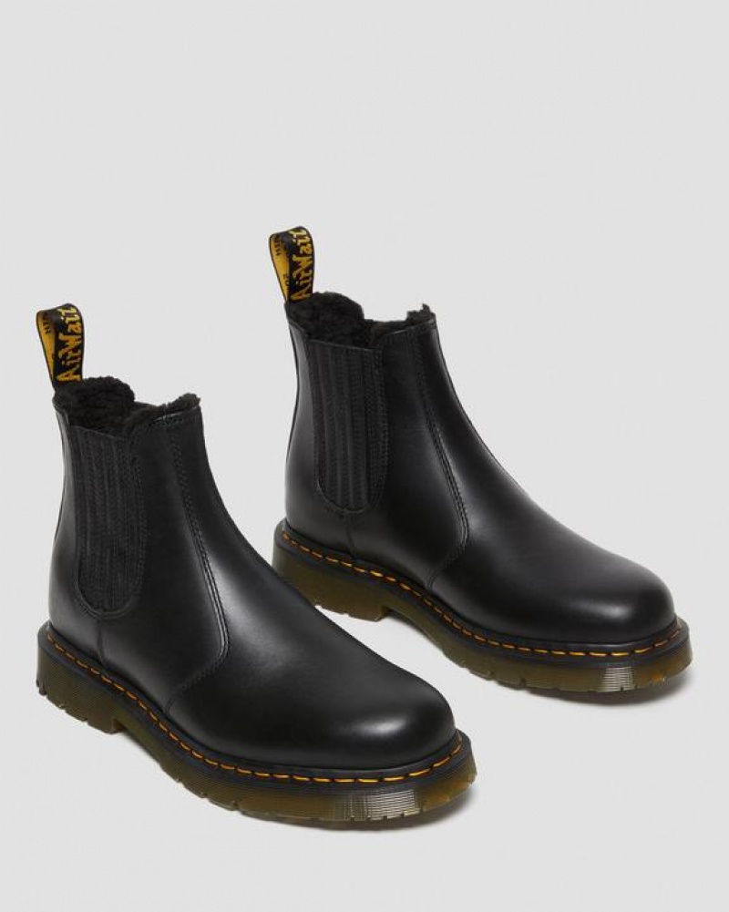 Dr Martens 2976 DM's Wintergrip Læder Chelsea Støvler Dame Sort | Danmark_Dr72381