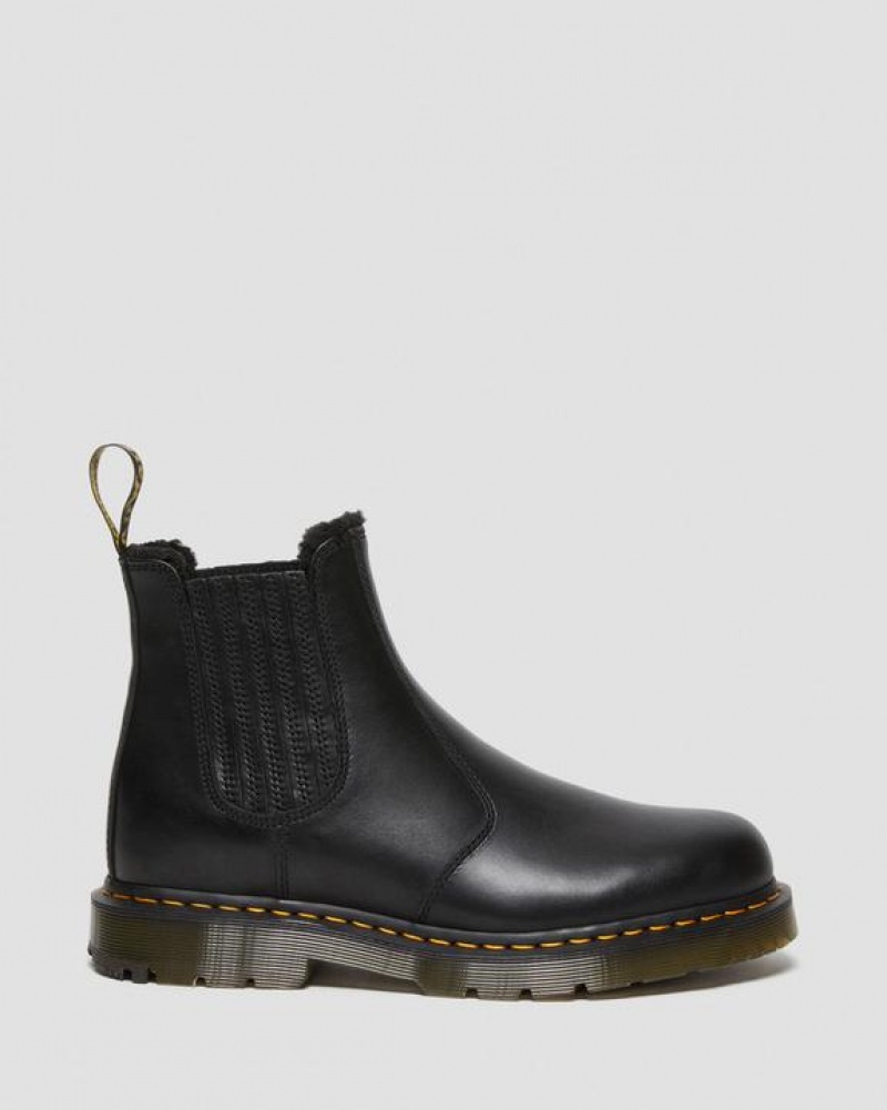 Dr Martens 2976 DM's Wintergrip Læder Chelsea Støvler Dame Sort | Danmark_Dr72381