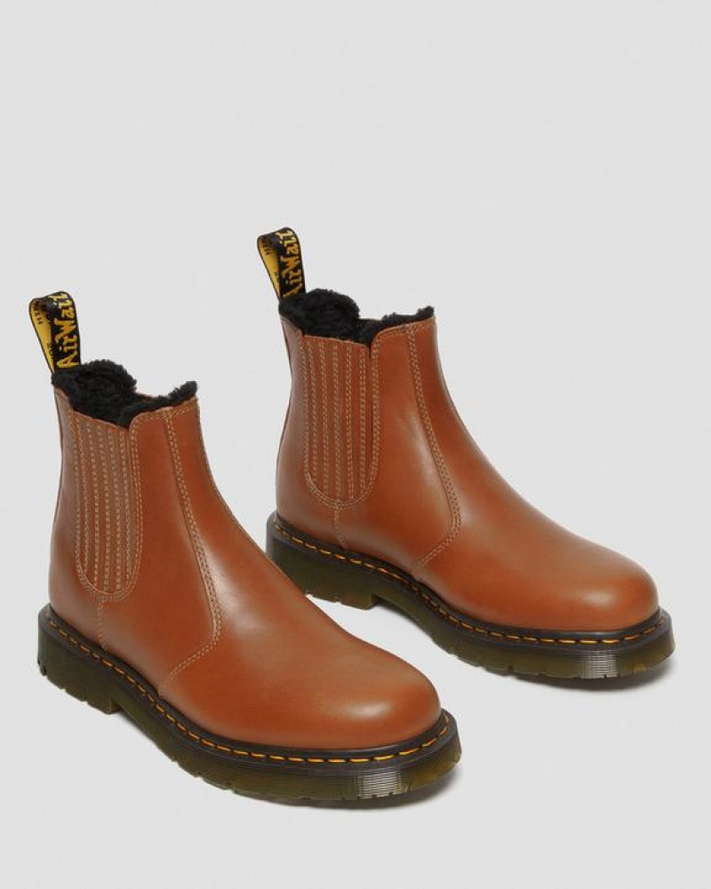 Dr Martens 2976 DM's Wintergrip Læder Chelsea Støvler Dame Brune | Danmark_Dr69267