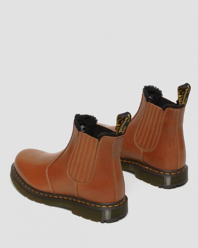 Dr Martens 2976 DM's Wintergrip Læder Chelsea Støvler Dame Brune | Danmark_Dr69267