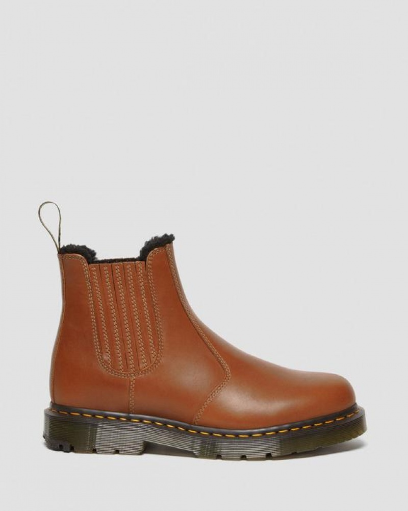 Dr Martens 2976 DM's Wintergrip Læder Chelsea Støvler Dame Brune | Danmark_Dr69267