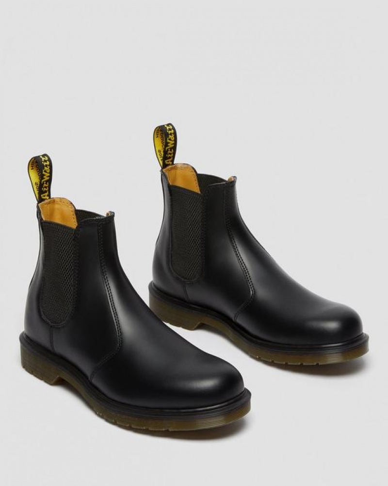 Dr Martens 2976 Smooth Læder Chelsea Støvler Dame Sort | Danmark_Dr33007