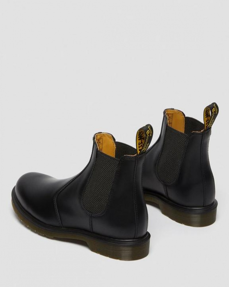 Dr Martens 2976 Smooth Læder Chelsea Støvler Dame Sort | Danmark_Dr33007