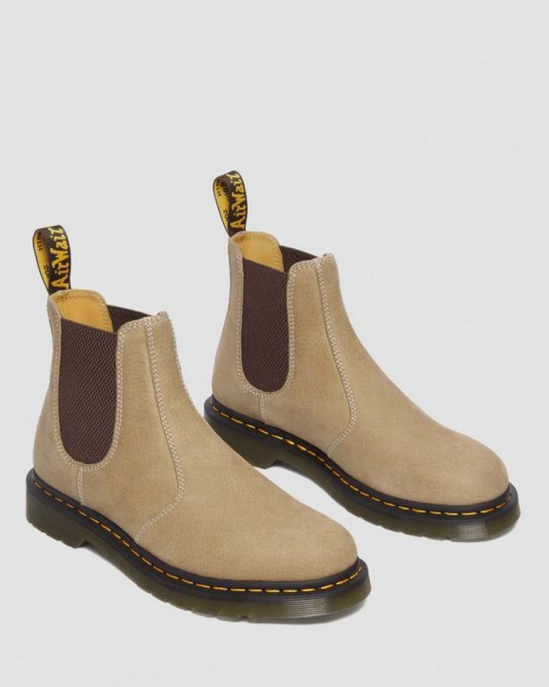 Dr Martens 2976 Tumbled Nubuck Læder Chelsea Støvler Dame Brune | Danmark_Dr88592