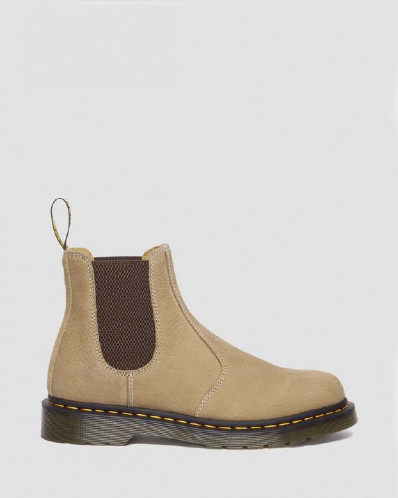 Dr Martens 2976 Tumbled Nubuck Læder Chelsea Støvler Dame Brune | Danmark_Dr88592