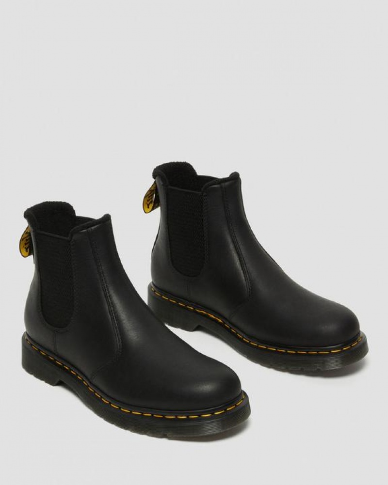 Dr Martens 2976 Warmwair Læder Chelsea Støvler Dame Sort | Danmark_Dr75319