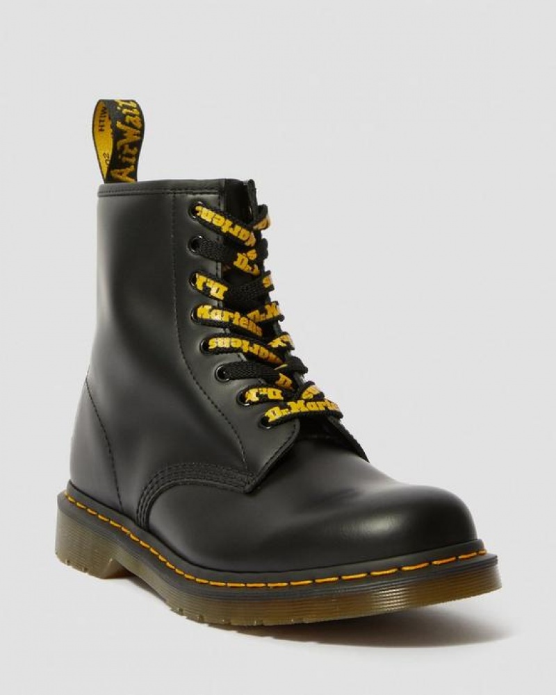 Dr Martens 55 Inch Flade (8-10 Eye) Snørebånd Accessories Sort Gul | Danmark_Dr11488