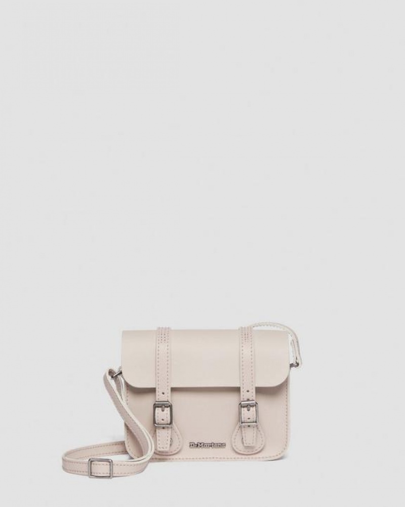 Dr Martens 7 Inch Læder Crossbody Tasker Accessories Grå Brune | Danmark_Dr55185