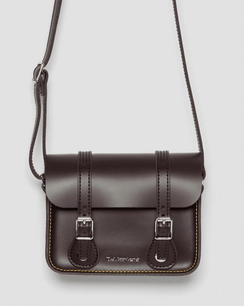 Dr Martens 7 Inch Læder Crossbody Tasker Accessories Bordeaux | Danmark_Dr73807