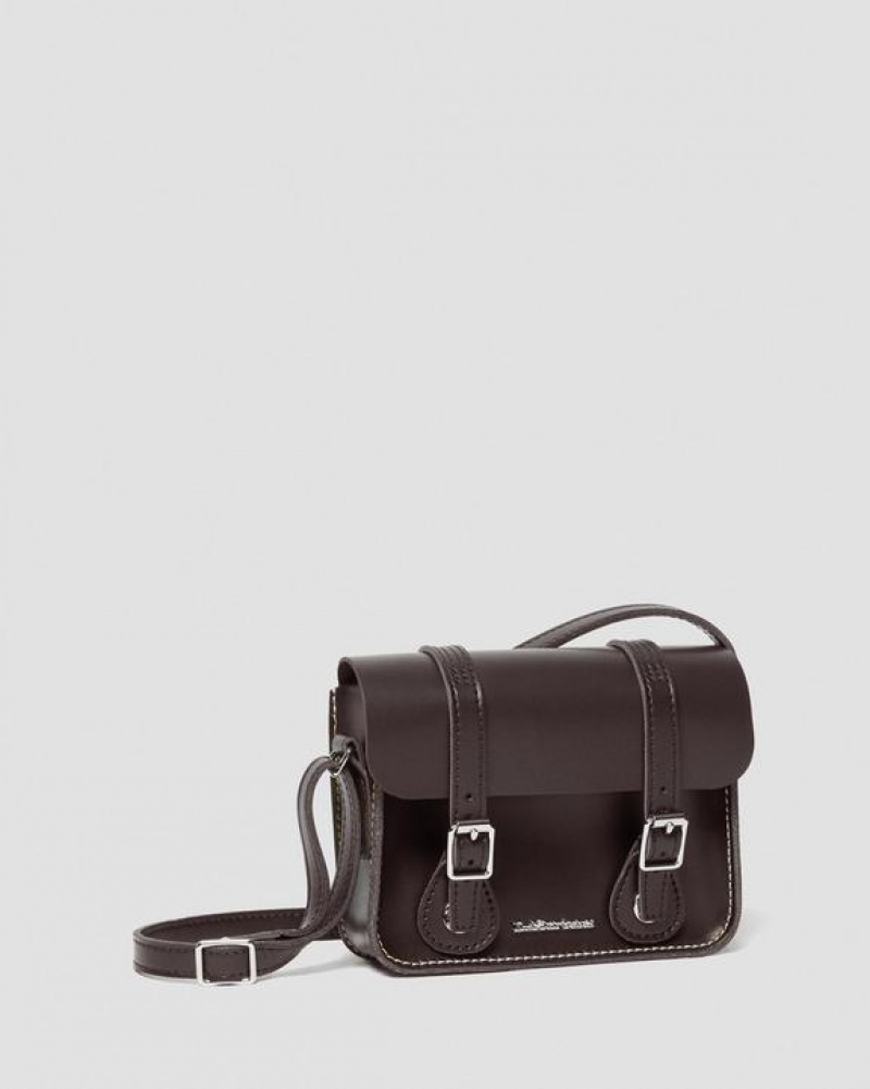 Dr Martens 7 Inch Læder Crossbody Tasker Accessories Bordeaux | Danmark_Dr73807