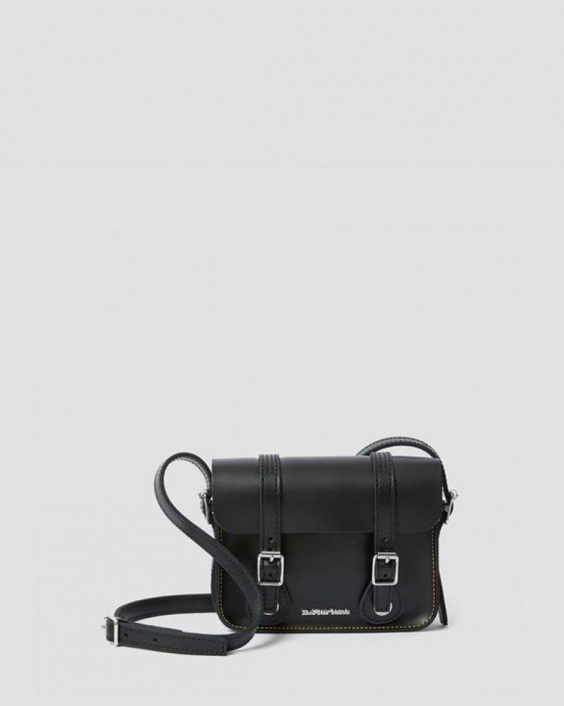 Dr Martens 7 Inch Læder Crossbody Tasker Accessories Sort | Danmark_Dr15711