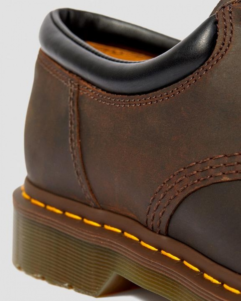 Dr Martens 8053 Crazy Horse Læder Casual Sko Dame Mørkebrune | Danmark_Dr87205