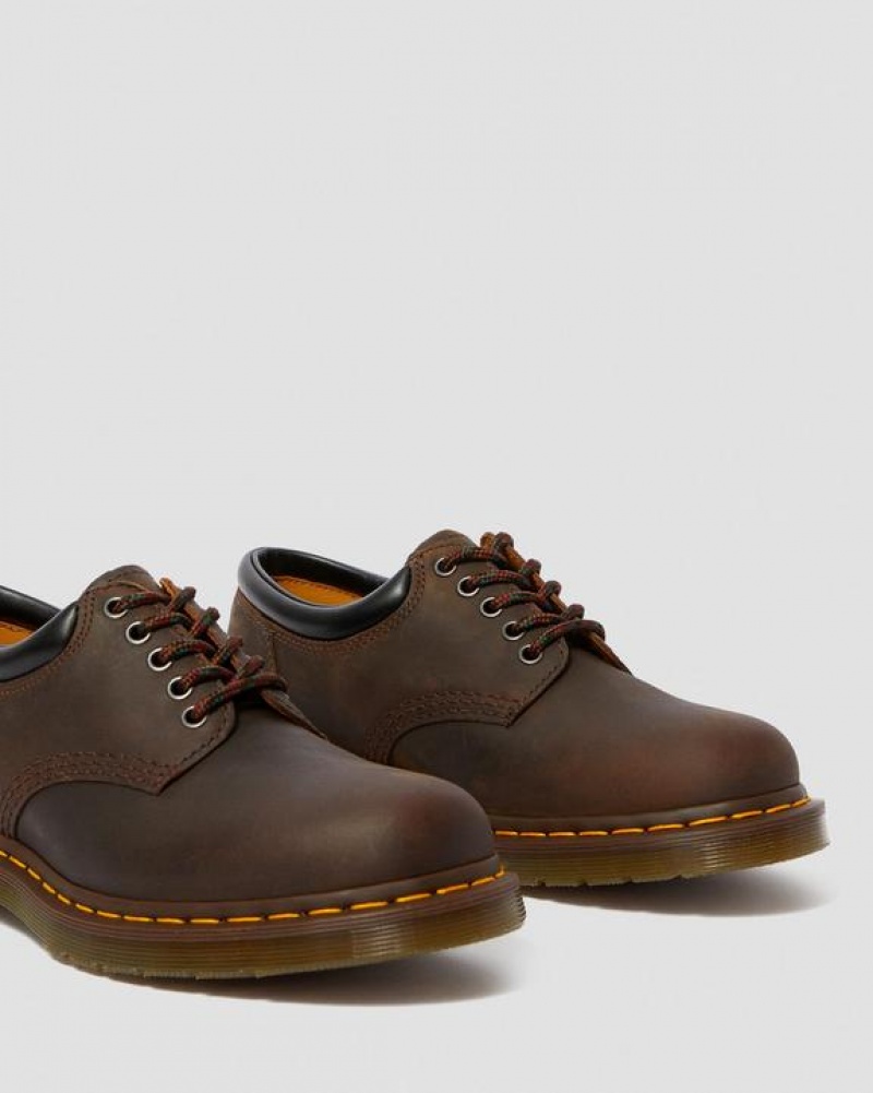 Dr Martens 8053 Crazy Horse Læder Casual Sko Dame Mørkebrune | Danmark_Dr87205