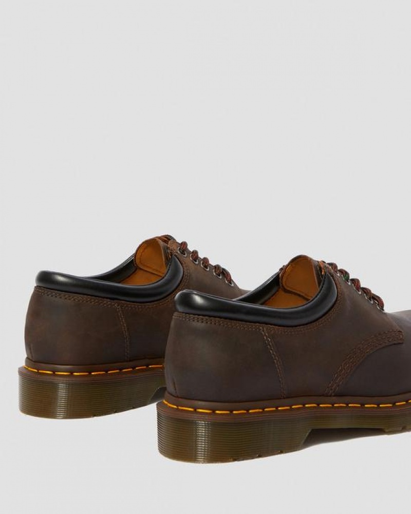 Dr Martens 8053 Crazy Horse Læder Casual Sko Dame Mørkebrune | Danmark_Dr87205