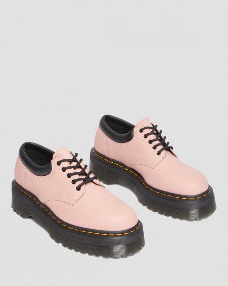 Dr Martens 8053 Pisa Læder Platform Casual Sko Dame Koral Beige | Danmark_Dr39942