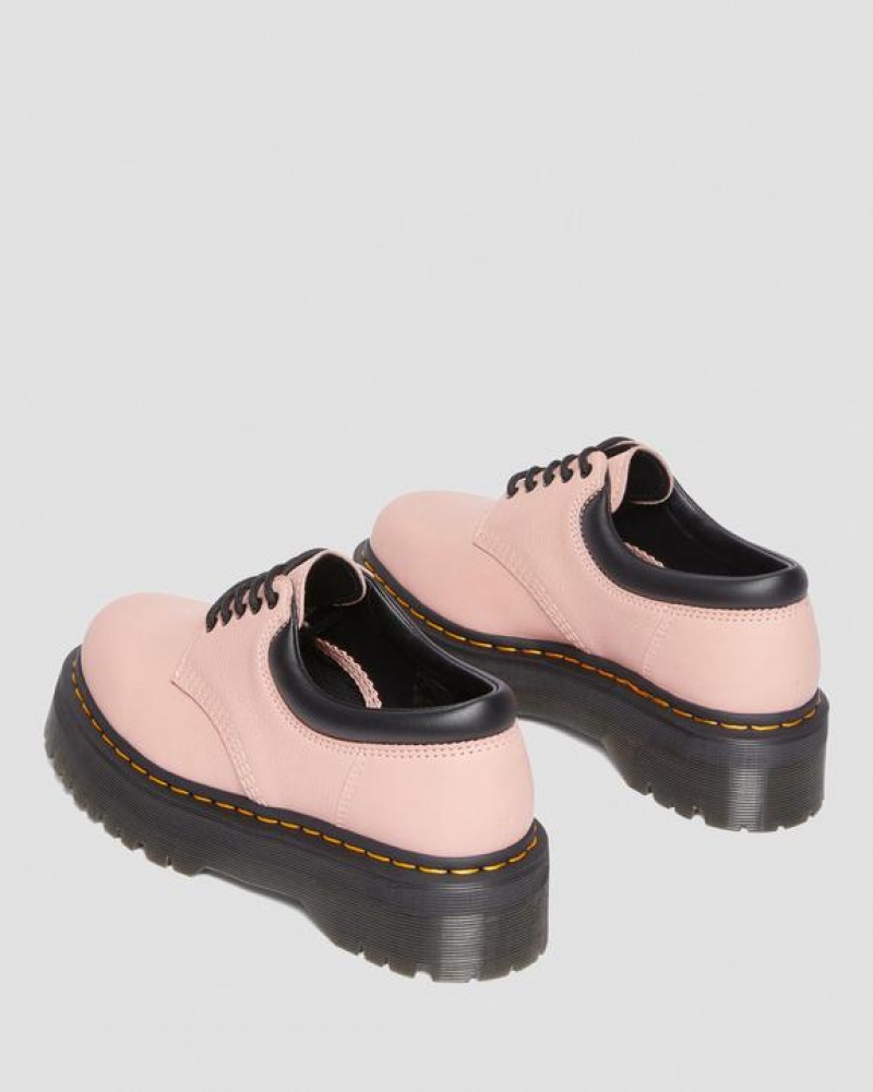 Dr Martens 8053 Pisa Læder Platform Casual Sko Dame Koral Beige | Danmark_Dr39942