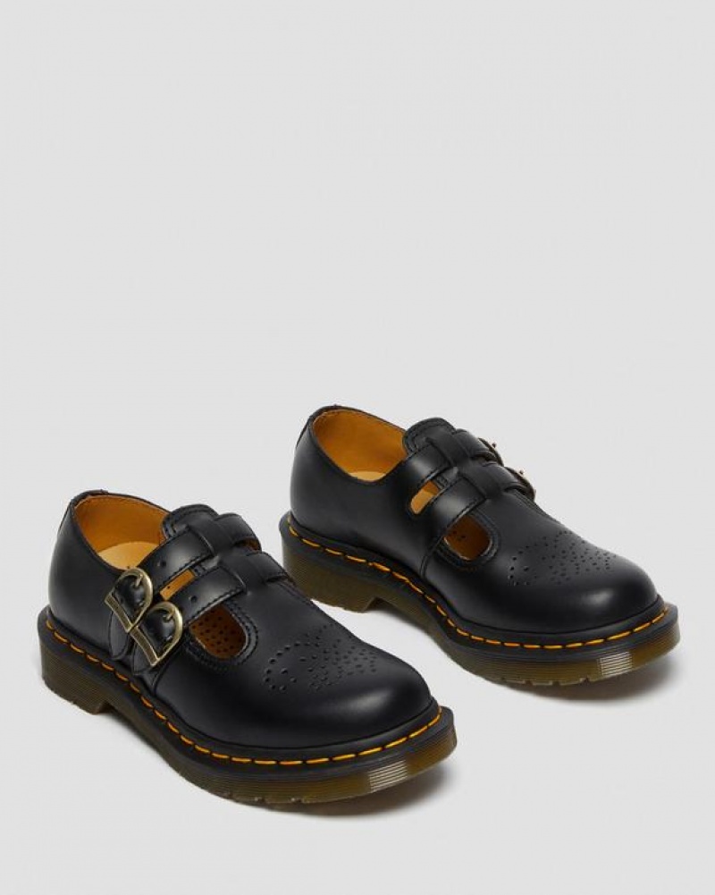 Dr Martens 8065 Smooth Læder Mary Jane Sko Dame Sort | Danmark_Dr17270