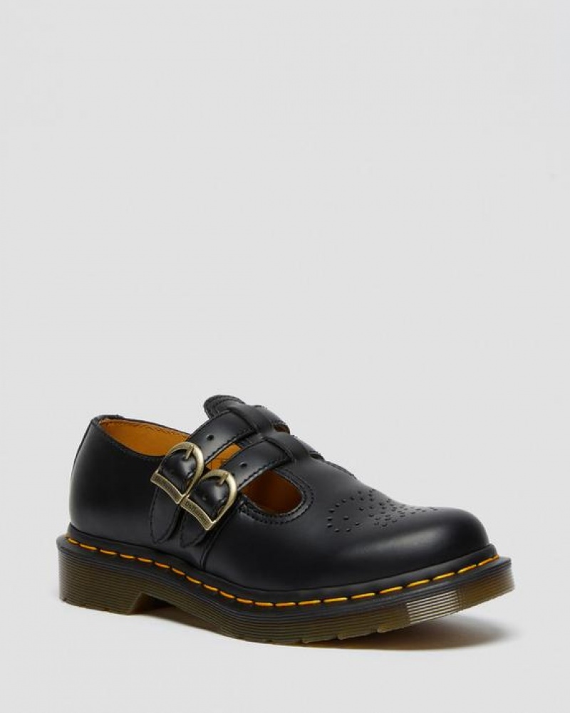 Dr Martens 8065 Smooth Læder Mary Jane Sko Dame Sort | Danmark_Dr17270