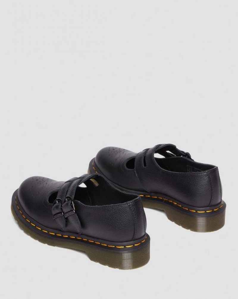 Dr Martens 8065 Virginia Læder Mary Jane Sko Dame Sort | Danmark_Dr98448