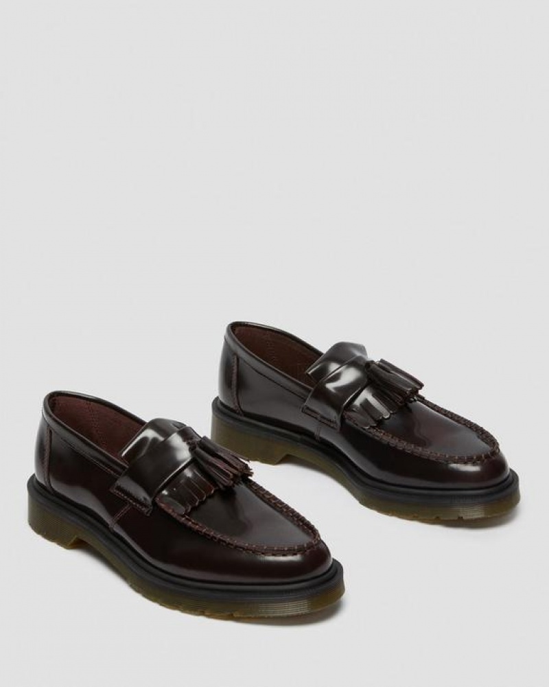 Dr Martens Adrian Arcadia Læder Tassel Loafers Sko Dame Lyserød Rød | Danmark_Dr17819