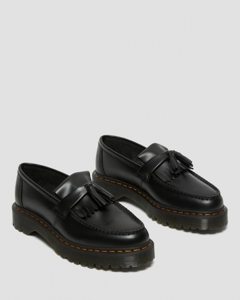 Dr Martens Adrian Bex Smooth Læder Tassel Loafers Sko Dame Sort | Danmark_Dr76750