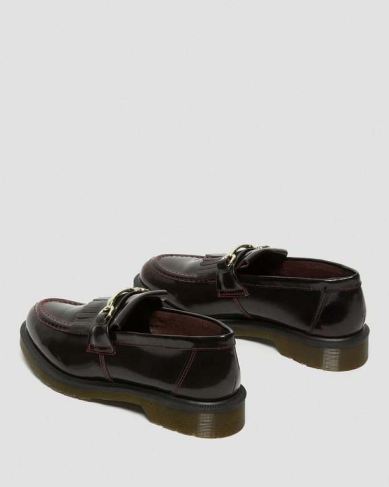 Dr Martens Adrian Snaffle Smooth Læder Kiltie Sko Herre Lyserød Rød | Danmark_Dr33833