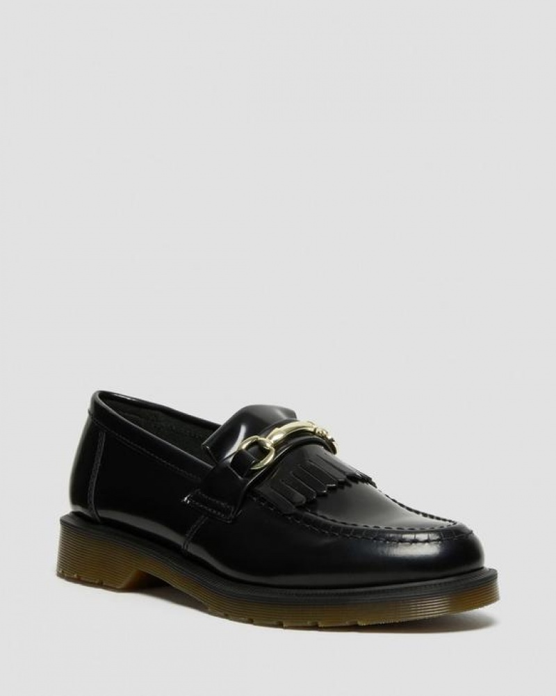 Dr Martens Adrian Snaffle Smooth Læder Kiltie Sko Herre Sort | Danmark_Dr37965