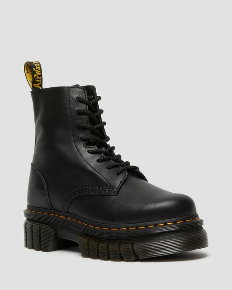 Dr Martens Audrick Nappa Læder Platform Ankle Støvler Dame Sort | Danmark_Dr56773