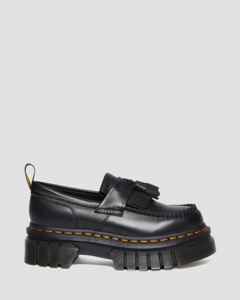 Dr Martens Audrick Nappa Lux Platform Loafers Sko Dame Sort | Danmark_Dr87533