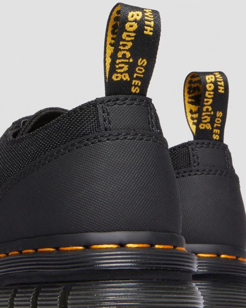 Dr Martens Audrick Poly & Læder Platform Sko Dame Sort | Danmark_Dr23855