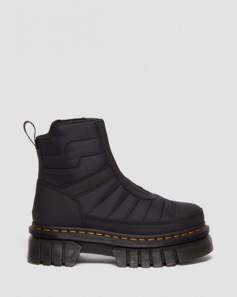 Dr Martens Audrick Quiltet Chelsea Platform Sko Herre Sort | Danmark_Dr13142