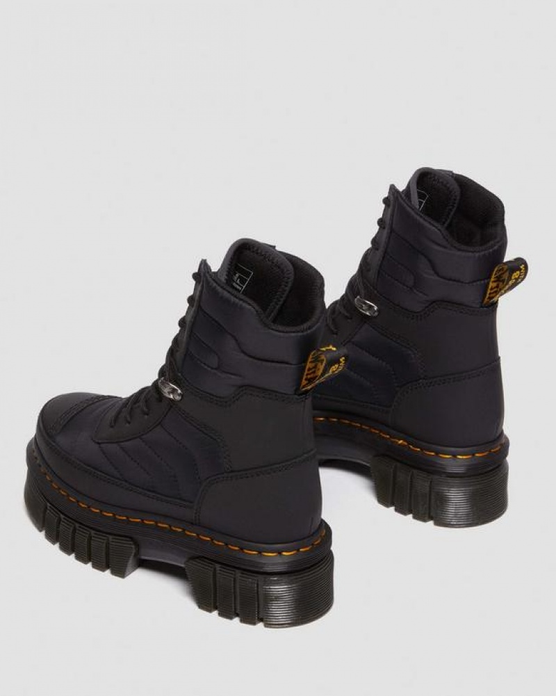 Dr Martens Audrick Quiltet Platform Ankle Støvler Dame Sort | Danmark_Dr46686