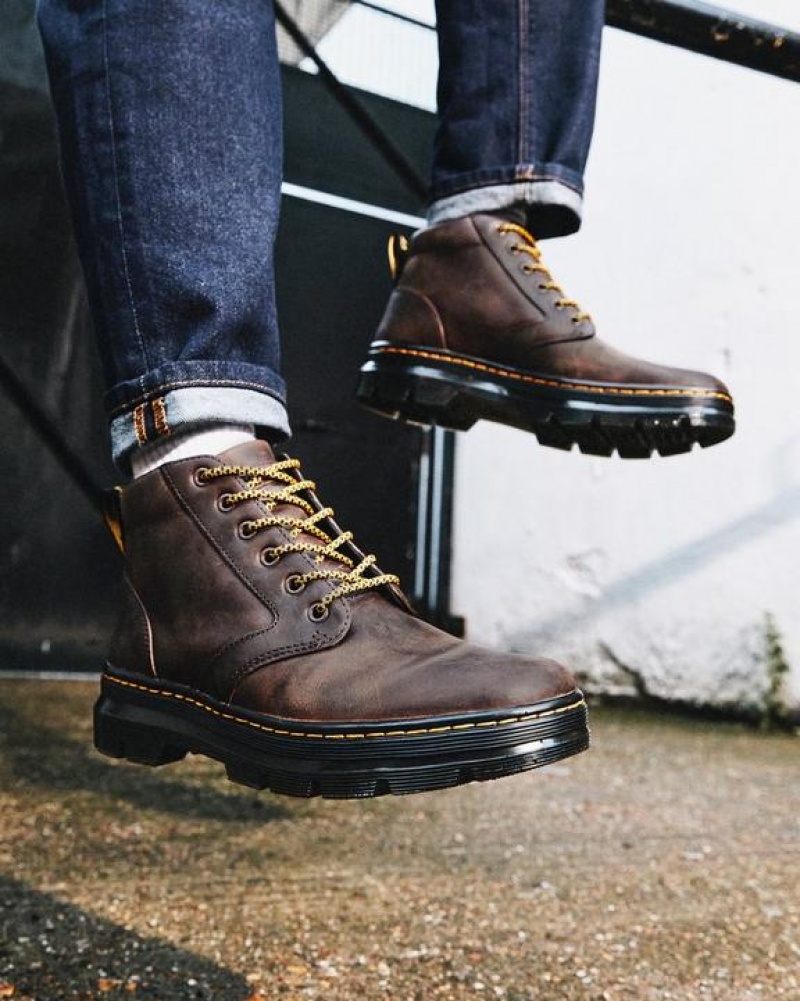 Dr Martens Bonny Læder Casual Støvler Dame Brune | Danmark_Dr48527