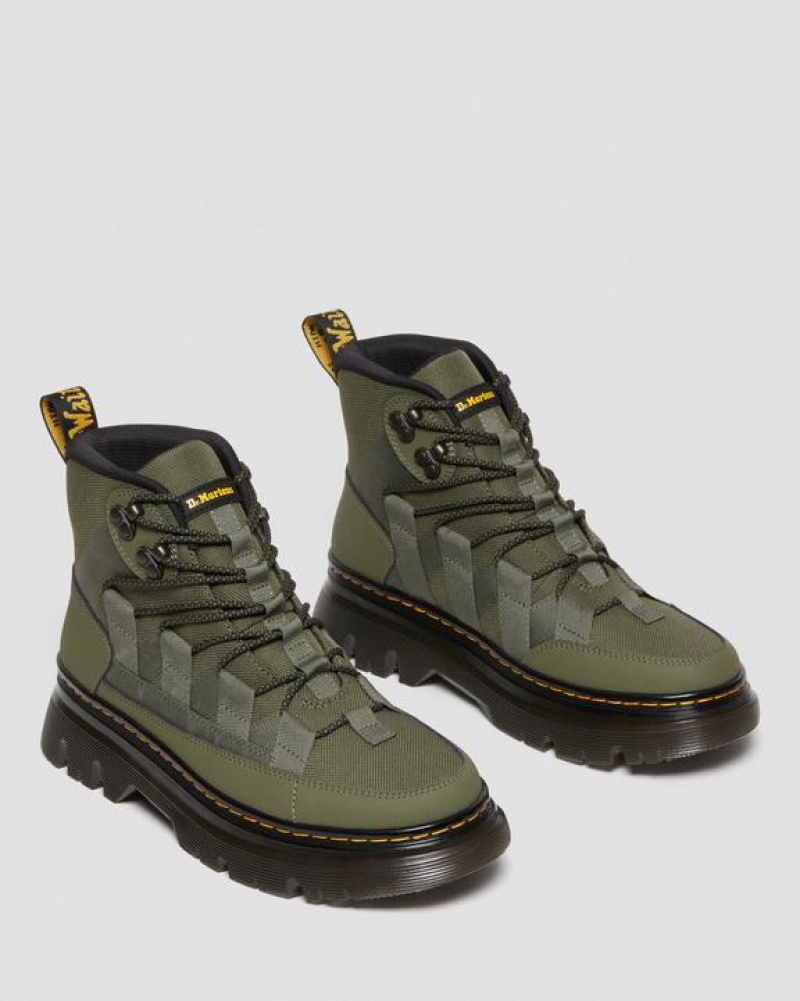 Dr Martens Boury Læder Casual Støvler Herre Khaki Grøn | Danmark_Dr65963