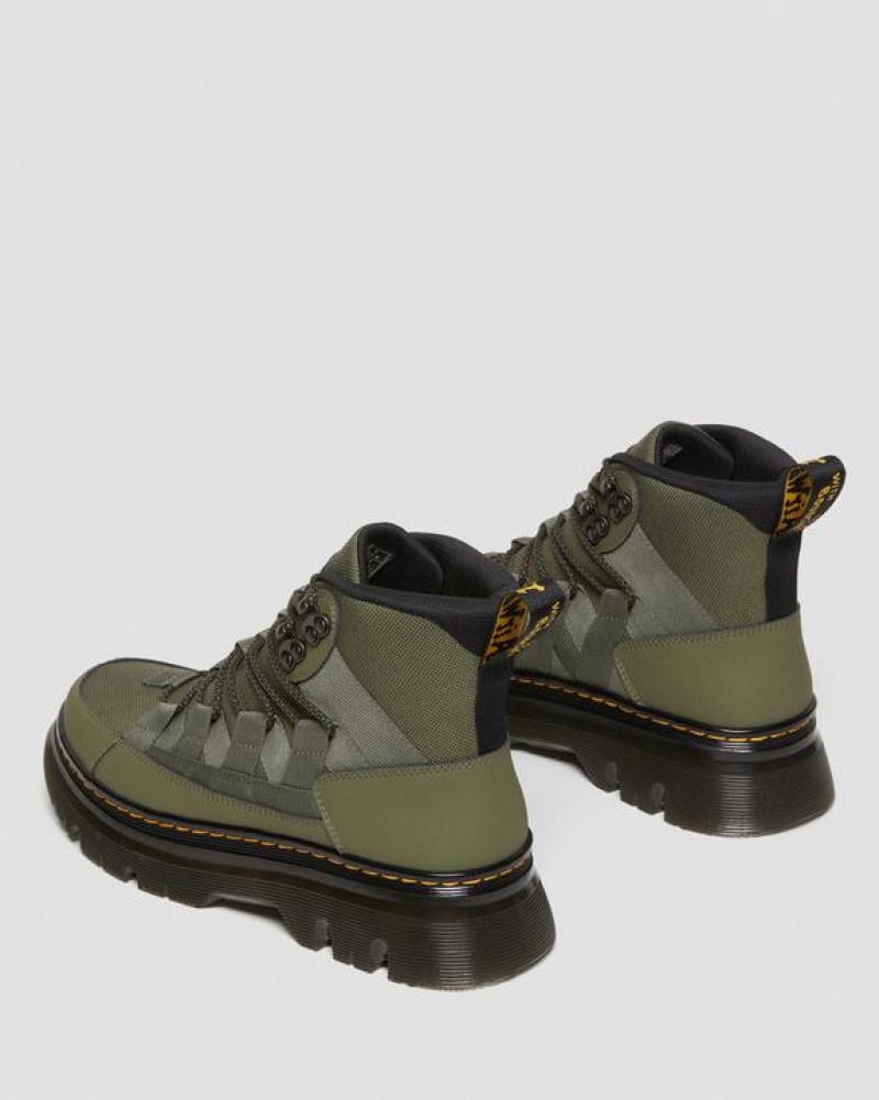 Dr Martens Boury Læder Casual Støvler Herre Khaki Grøn | Danmark_Dr65963