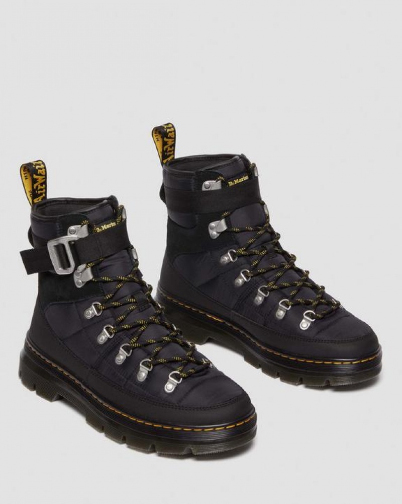 Dr Martens Combs Tech Quiltet Casual Støvler Dame Sort | Danmark_Dr69153