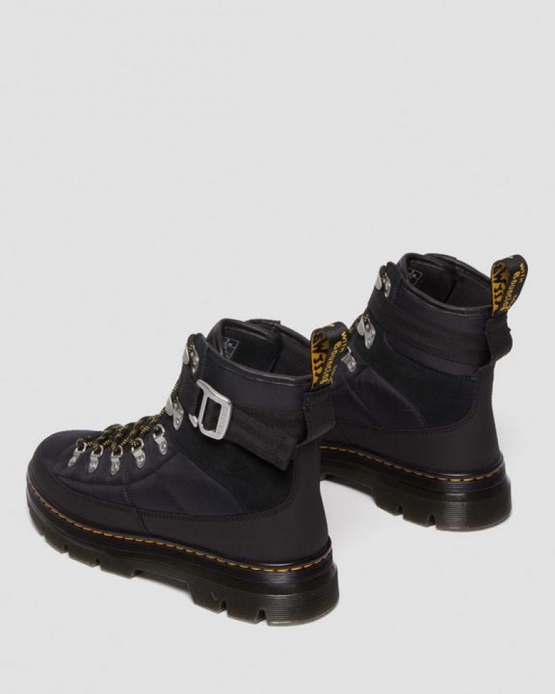 Dr Martens Combs Tech Quiltet Casual Støvler Dame Sort | Danmark_Dr69153