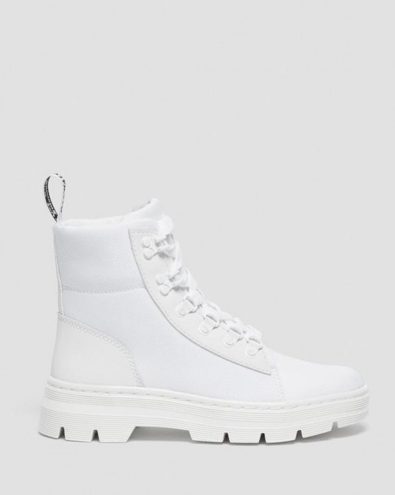 Dr Martens Combs Women's Poly Casual Støvler Dame Hvide | Danmark_Dr57915