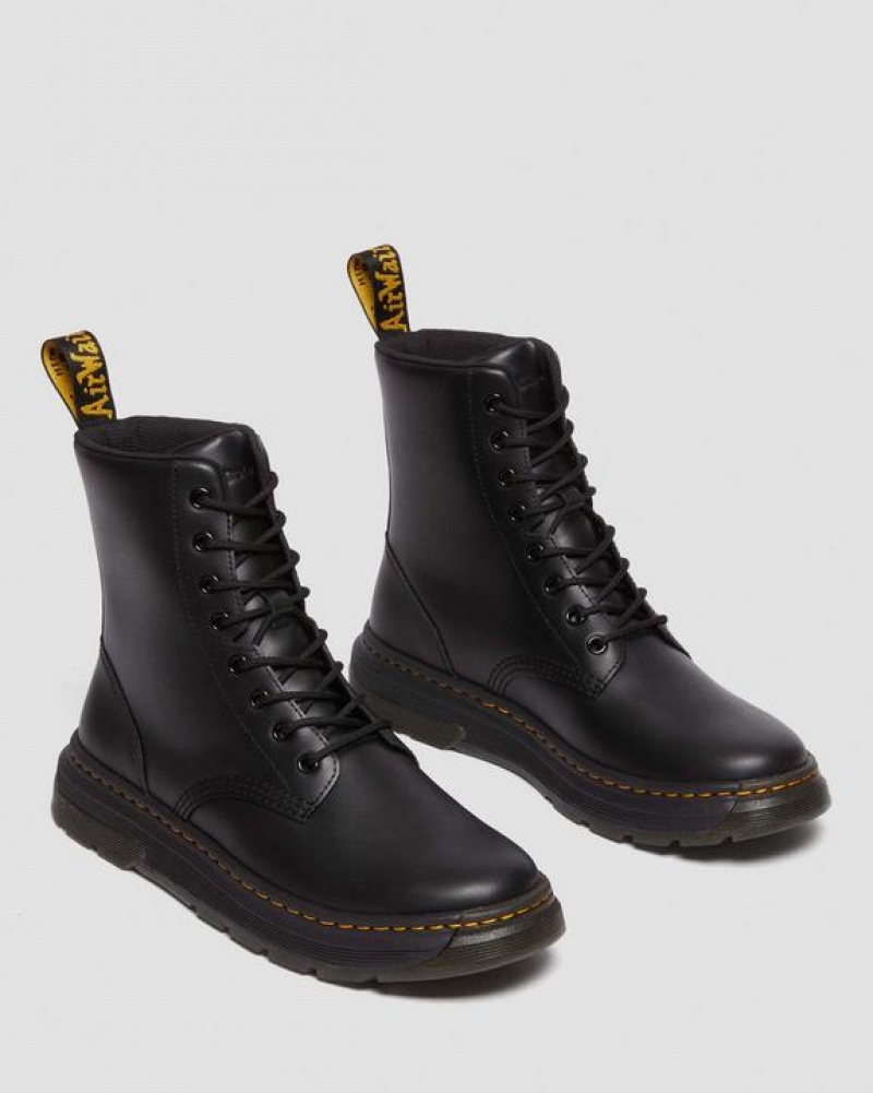 Dr Martens Crewson Classic Læder Everyday Støvler Dame Sort | Danmark_Dr80213