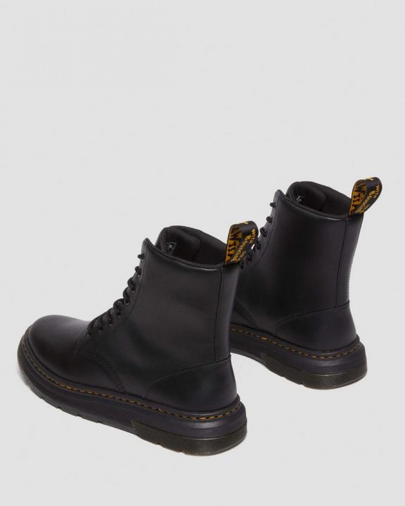 Dr Martens Crewson Classic Læder Everyday Støvler Dame Sort | Danmark_Dr80213